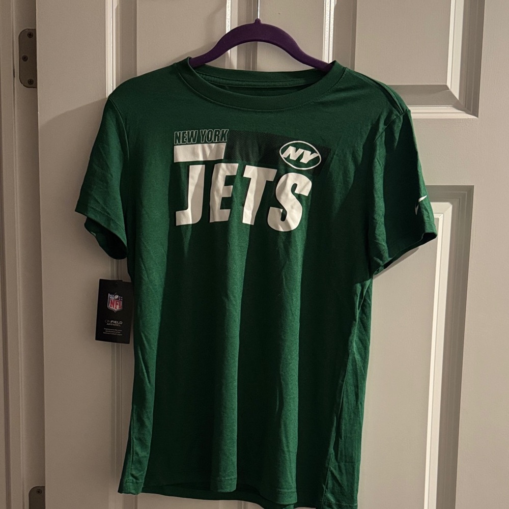 Women's New York Jets Green Short Sleeve Tee